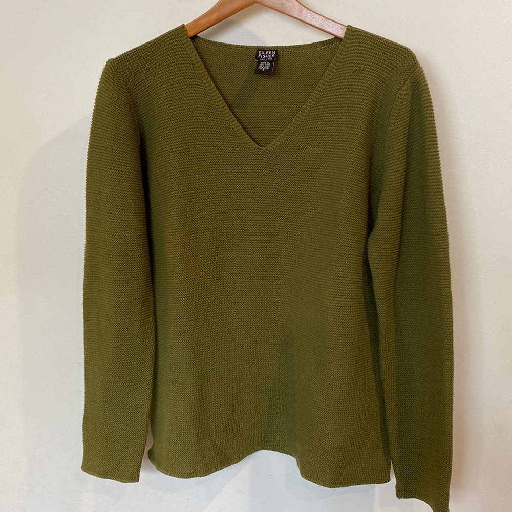 Eileen Fisher Knit V-Neck Sweater